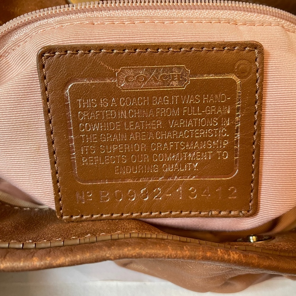 Coach Parker Cinnamon Rose Gold Shoulder Bag 13412 - Picture 11 of 12